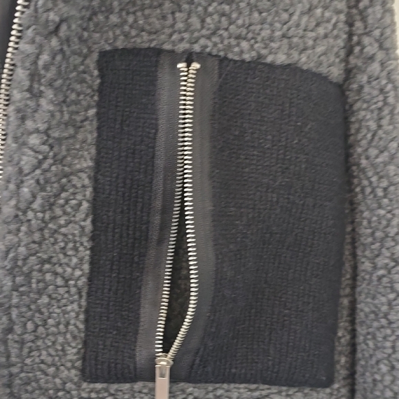 HEIMISH USA Gray and Black Zip Up Sweaters - Picture 4 of 7